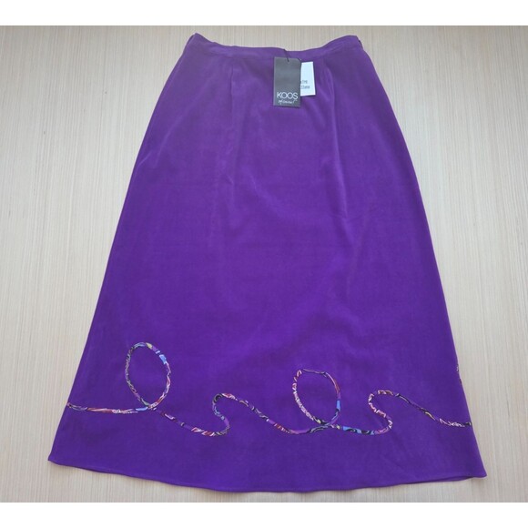 Koos of Course Dresses & Skirts - Koos Of Course! Artsy Purple Side Zip Fairy Whimsigoth Long Maxi Skirt Large NWT